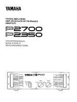 Yamaha P-2700 - Owners Manual